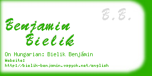 benjamin bielik business card